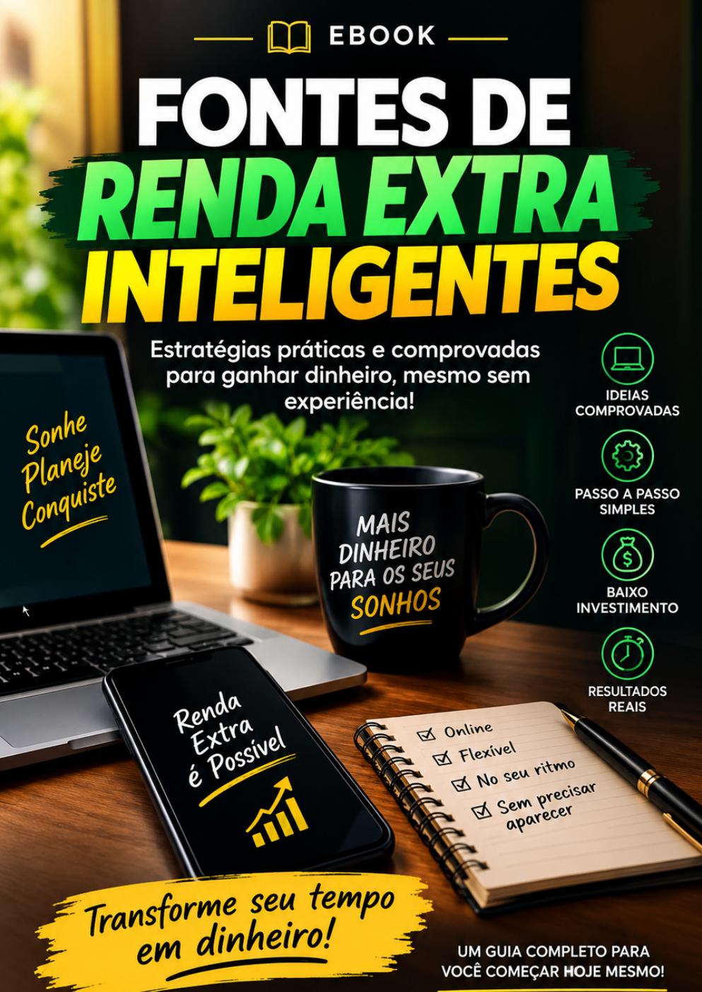 Capa do e-book Fontes de Renda Extra Inteligentes
